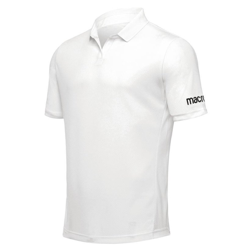 Tričko s límečkem Macron Grace SS - Barva: Bílá, Velikost: 3XL