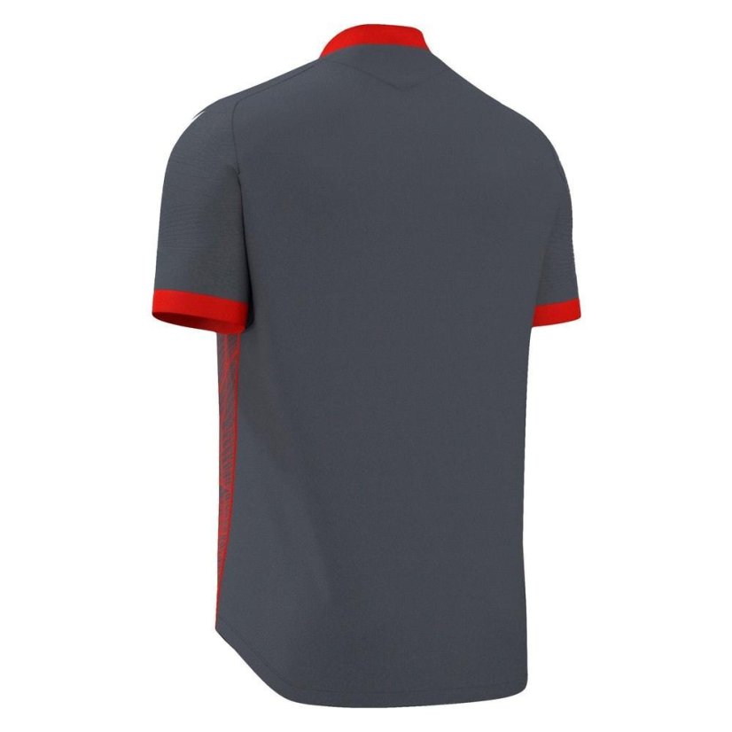 Dres Macron Wyvern Eco - Barva: Vínová/světle modrá, Velikost: M