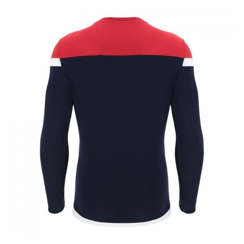 Dres Macron Titan LS - Farba: Biela/červená, Veľkosť: XS