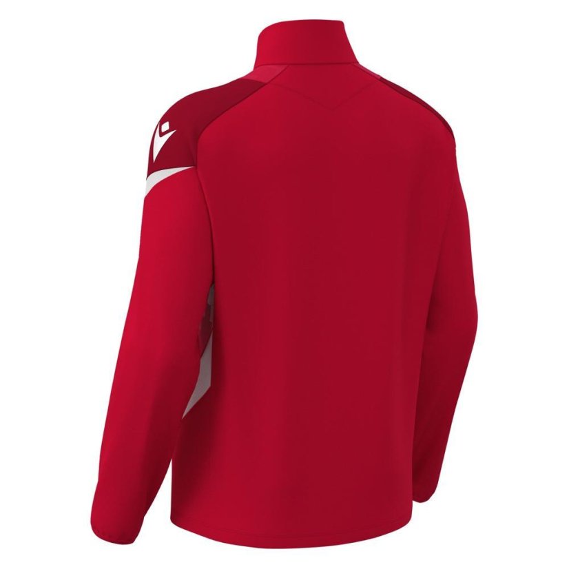 Sportovní top Macron Hollow 1/4 Zip - Barva: Černá/bílá, Velikost: L