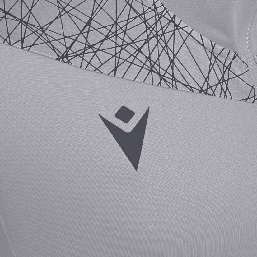 Sportovní mikina s kapucí Macron Ishtar 1/4 Zip - Barva: Černá/bílá, Velikost: 3XL