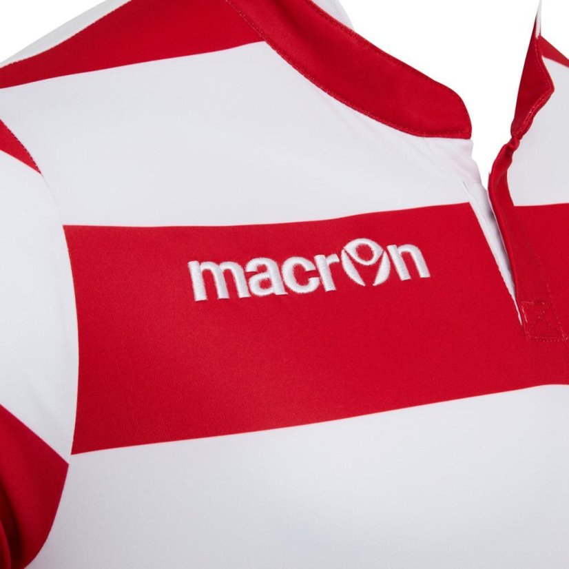 Zápasový dres s krátkým rukávem Macron Kepler - Barva: Královská modrá/bílá, Velikost: 3XL