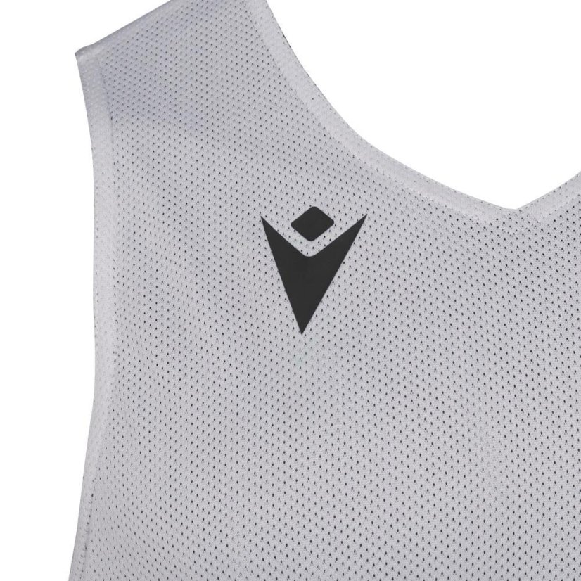 Sportovní dres bez rukávů Macron Propane Reversible - Barva: Černá/bílá, Velikost: 3XS