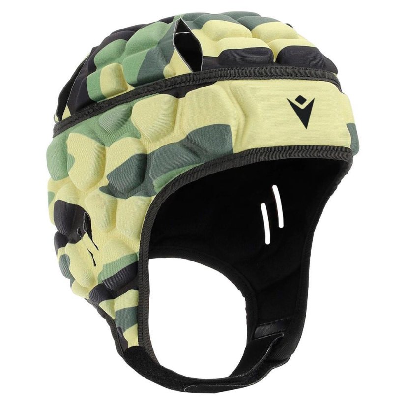 Ragbyová ochranná helma Macron Helmet XE IRB - Barva: Černá, Velikost: M