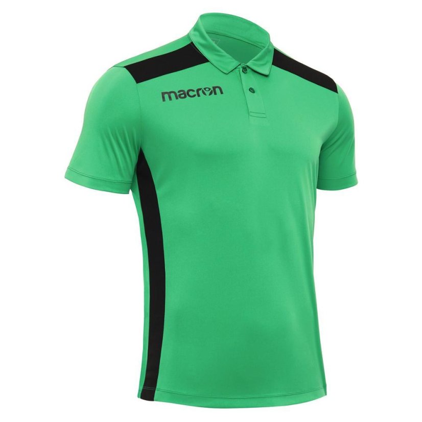 Polo tričko Macron Folk - Barva: Černá/červená, Velikost: 3XS