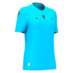 TESS ECO WMN REFEREE SHIRT  NSKY/BLK | 800004643709 | XS