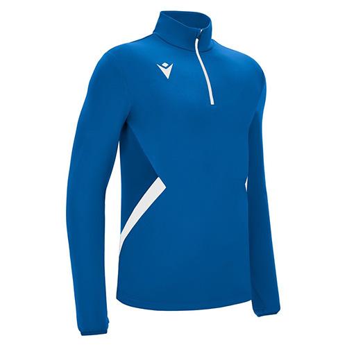 Mikina Macron Piave 1/4 ZIP - Barva: Světle modrá, Velikost: M