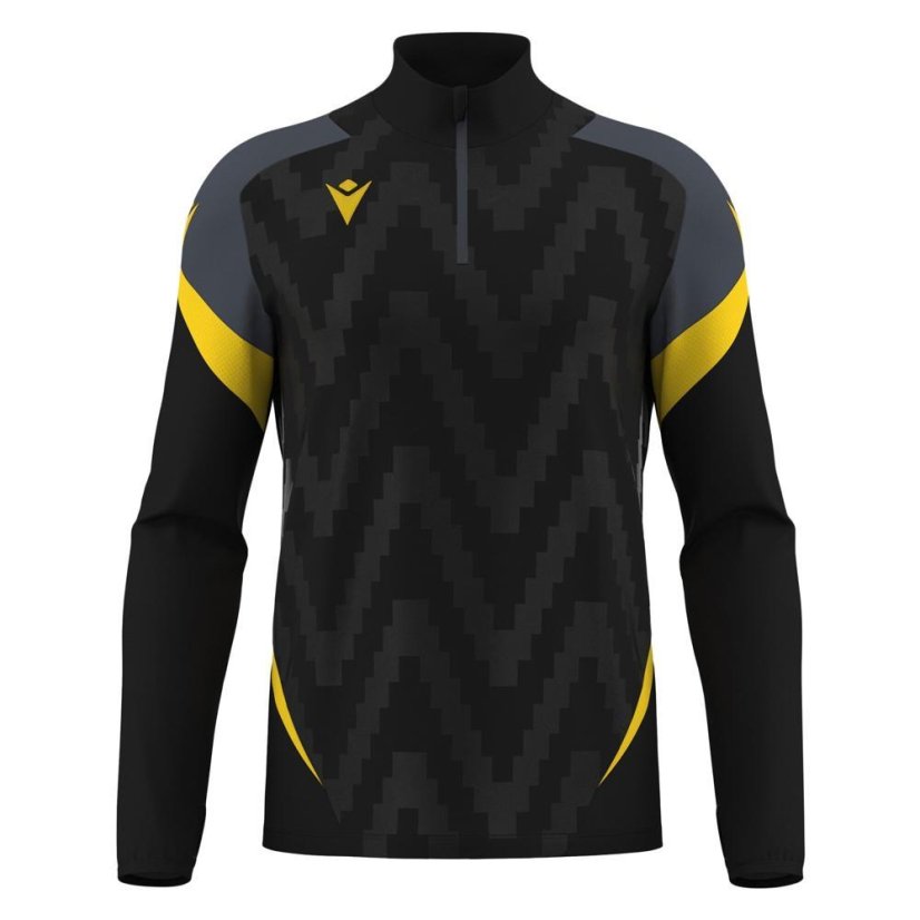 Sportovní top Macron Starfall 1/4 Zip - Farba: Čierna/biela, Veľkosť: 3XL