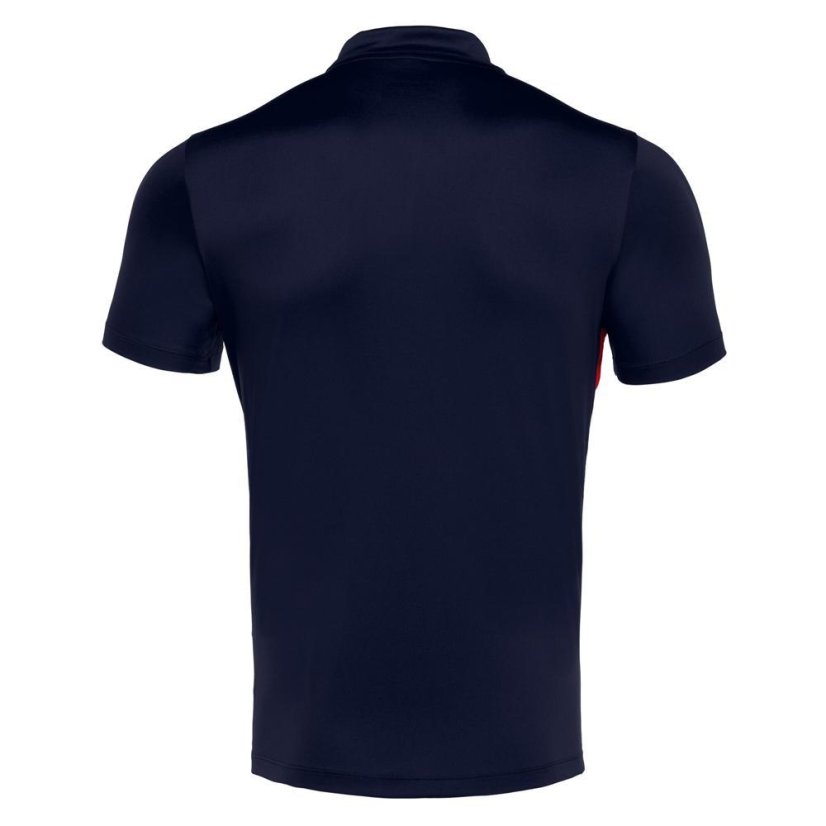 Polo tričko Macron Folk - Barva: Černá/červená, Velikost: 3XS