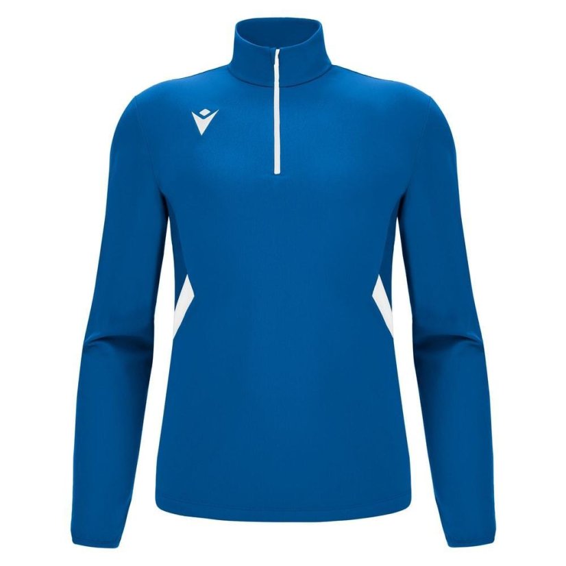 Mikina Macron Piave 1/4 ZIP - Barva: Světle modrá, Velikost: M