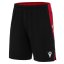 Futbalové šortky Macron Tempel - Farba: Červená/biela, Veľkosť: 3XS