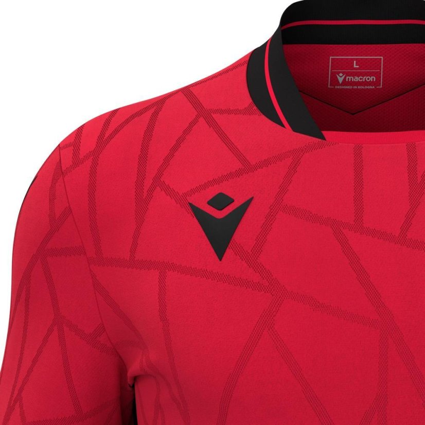 Dětský dres Macron Cerberus Eco - Farba: Biela/červená, Veľkosť: 3XS
