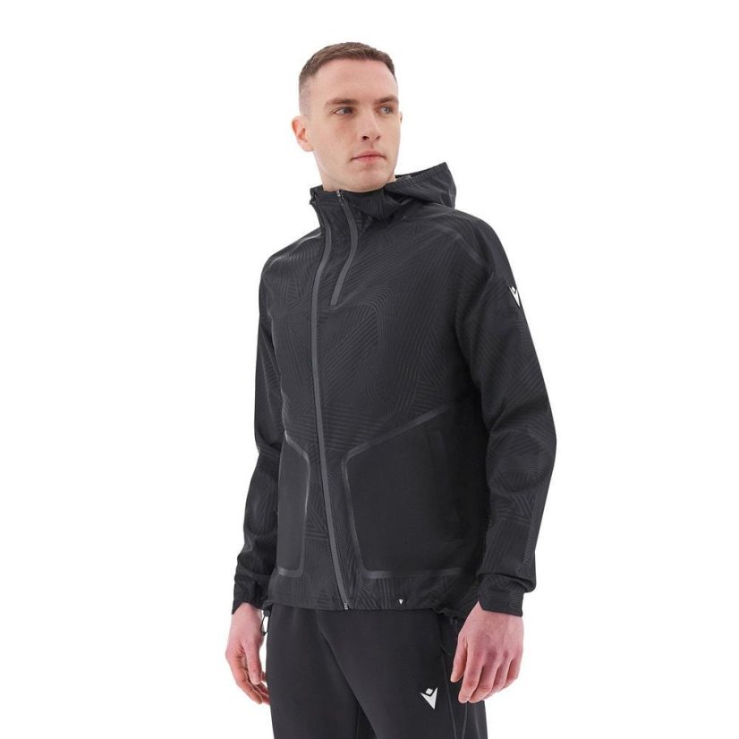 Bunda Macron Ath Icon Kea Tech Rainjacket - Barva: Černá, Velikost: S