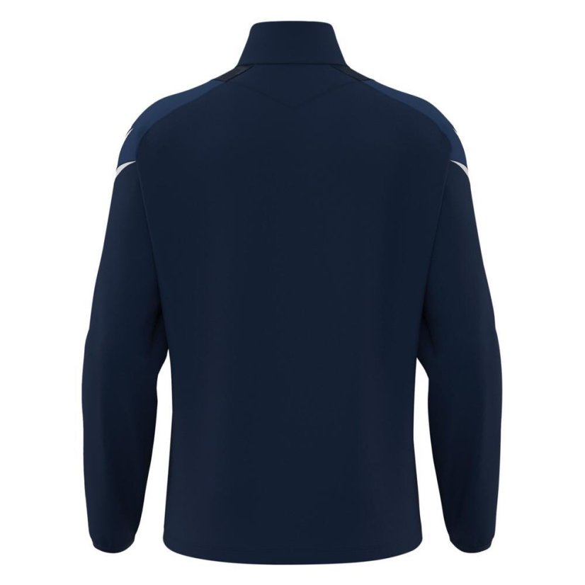 Sportovní top Macron Hollow 1/4 Zip - Barva: Černá/bílá, Velikost: L