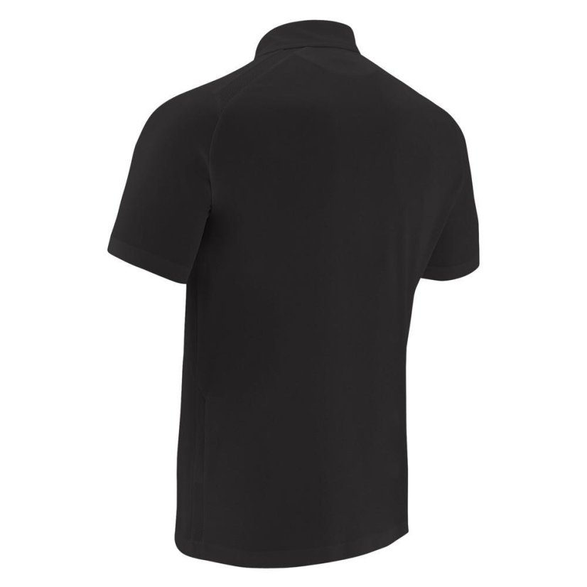 Polo triko Macron Hutton SS - Barva: Černá, Velikost: 3XL
