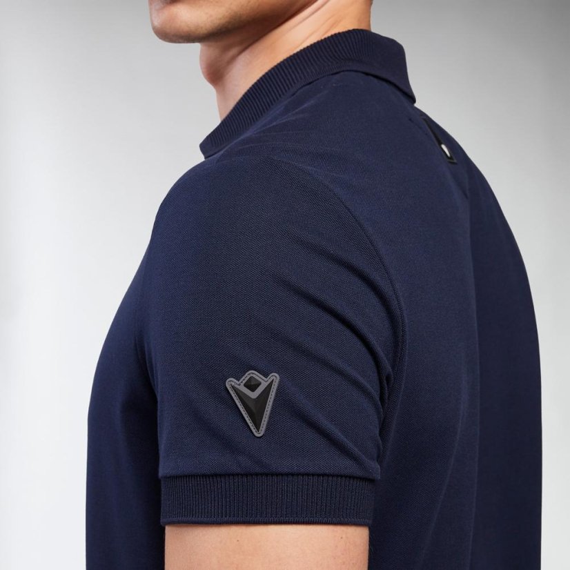 Sportovní polo tričko Macron Ath Icon Radiant - Barva: Bílá, Velikost: 3XL