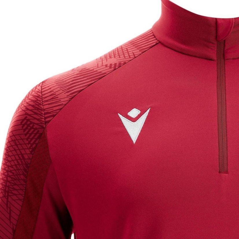 Triko Macron Naryn 1/4 ZIP - Barva: Lahvově zelená, Velikost: M