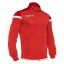 Sportovní mikina na zip Macron Sobek - Barva: Černá/červená, Velikost: 3XL