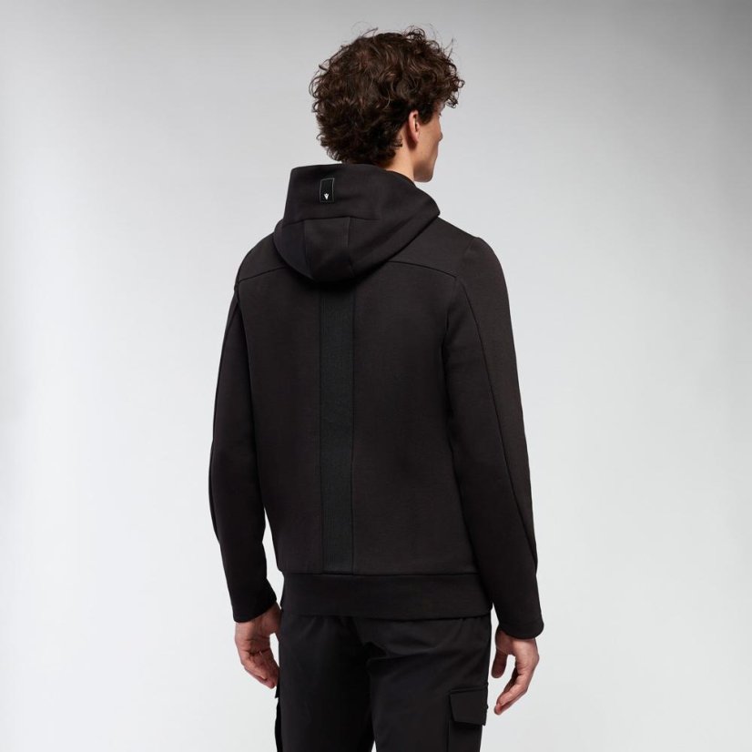 Sportovní mikina na zip s kapucí Macron Ath Icon Midnight - Barva: Army, Velikost: 4XL