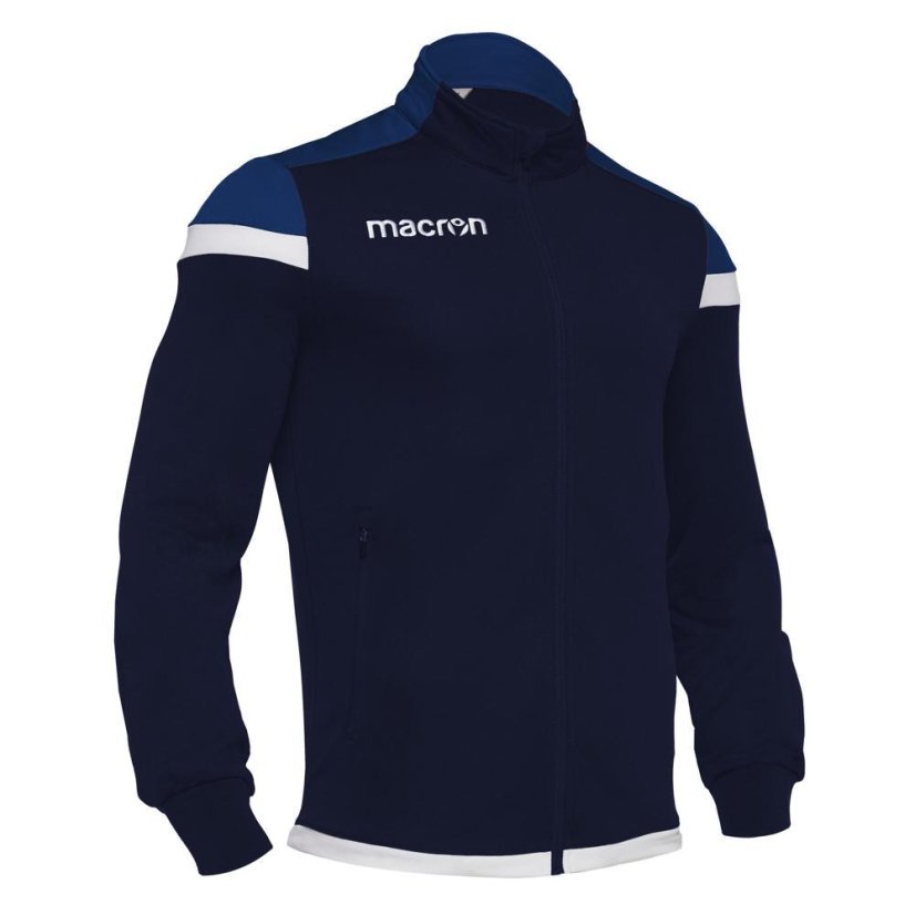 Sportovní mikina na zip Macron Sobek - Barva: Černá/červená, Velikost: 3XL