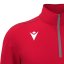 Triko Macron Havel 1/4 Zip - Barva: Červená, Velikost: 3XS