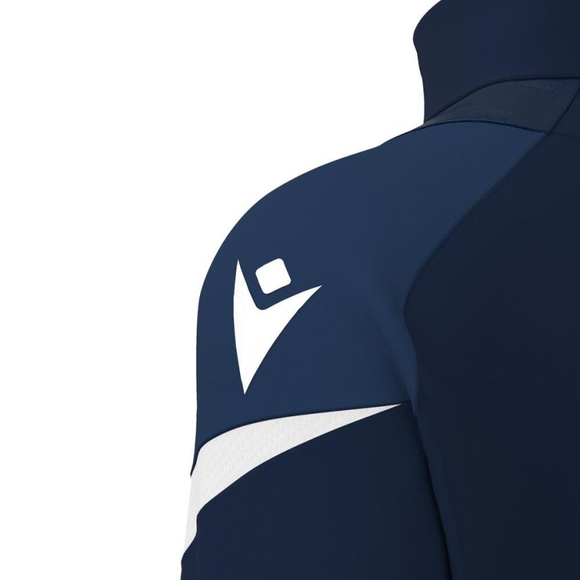 Sportovní top Macron Hollow 1/4 Zip - Barva: Černá/bílá, Velikost: L