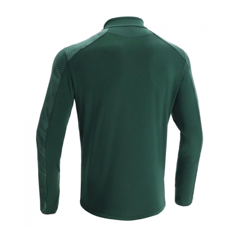 Triko Macron Naryn 1/4 ZIP - Barva: Lahvově zelená, Velikost: M