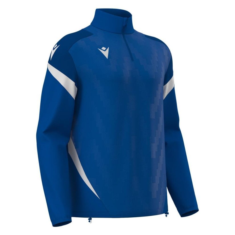 Sportovní top Macron Hollow 1/4 Zip - Barva: Černá/bílá, Velikost: L