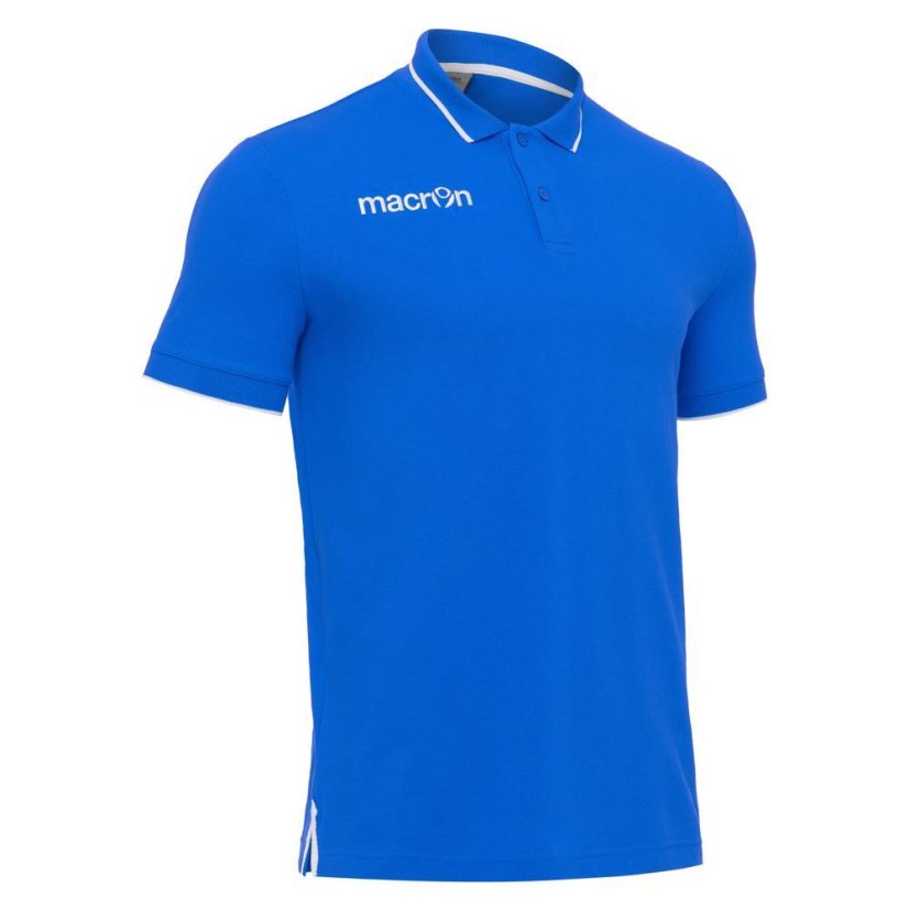 Tričko Macron Zouk Polo - Barva: Královská modrá, Velikost: 3XL