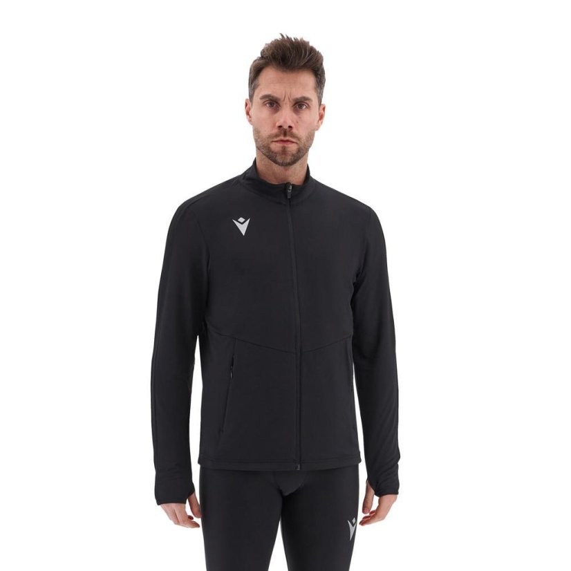 Běžecká mikina Macron Harvey - Barva: Černá, Velikost: 3XL