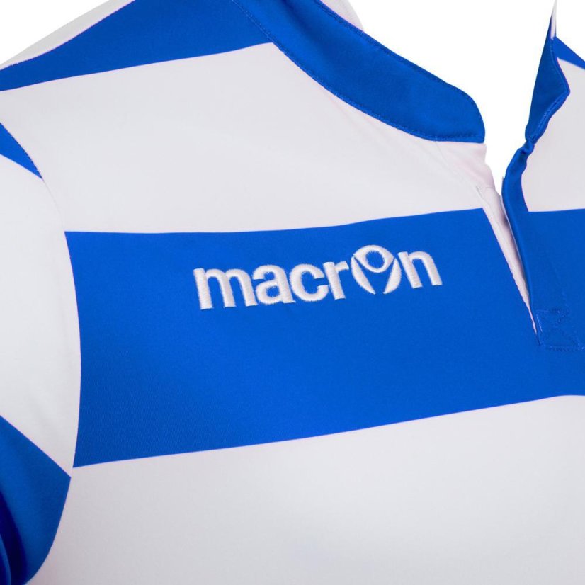Zápasový dres s krátkým rukávem Macron Kepler - Barva: Královská modrá/bílá, Velikost: 3XL