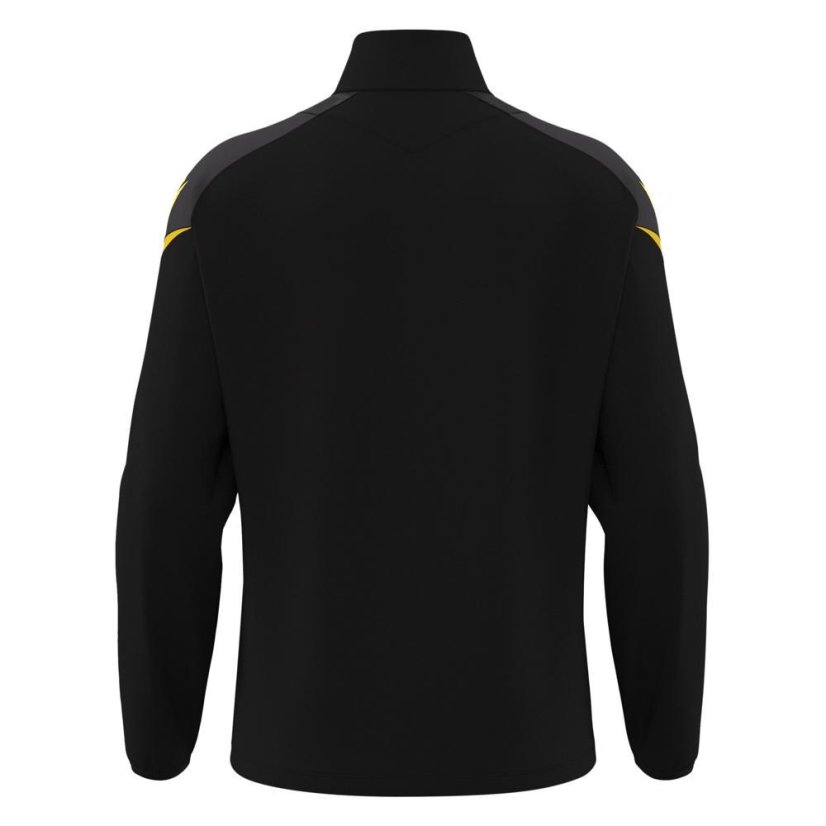 Sportovní top Macron Hollow 1/4 Zip - Barva: Černá/bílá, Velikost: L
