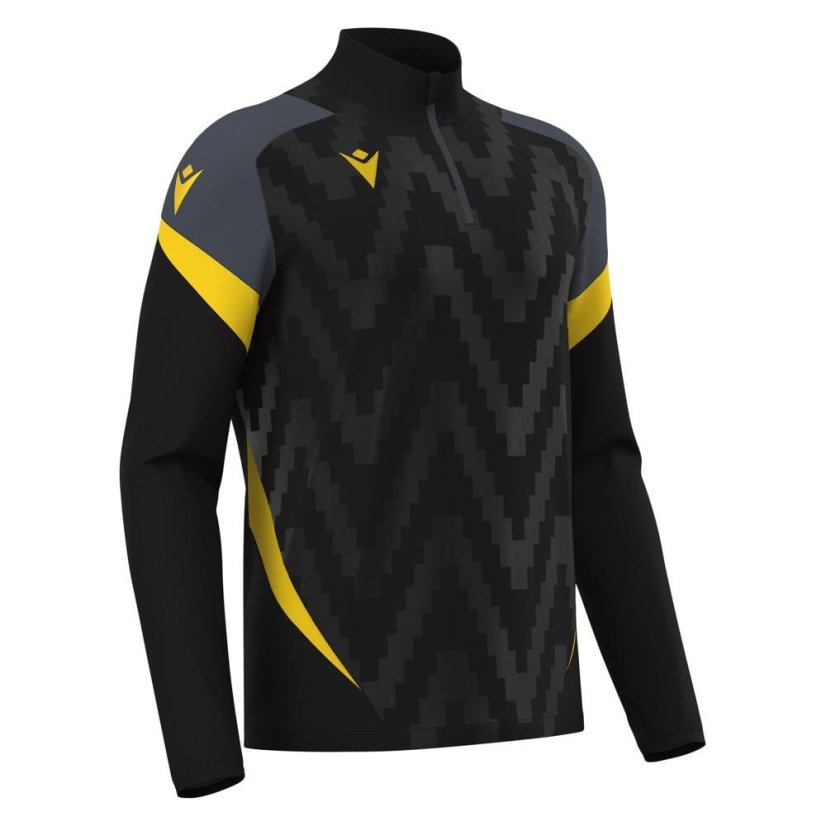 Sportovní top Macron Starfall 1/4 Zip - Farba: Čierna/biela, Veľkosť: 3XL