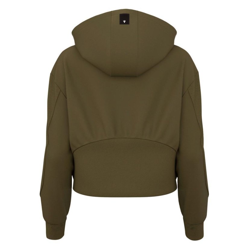 Sportovní oversize mikina s kapucí Macron Ath Icon Bloom - Farba: Armáda, Veľkosť: 3XL