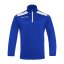 Sportovní mikina s krátkým zipem Macron Tarim - Barva: Modrá/bílá, Velikost: 4XL