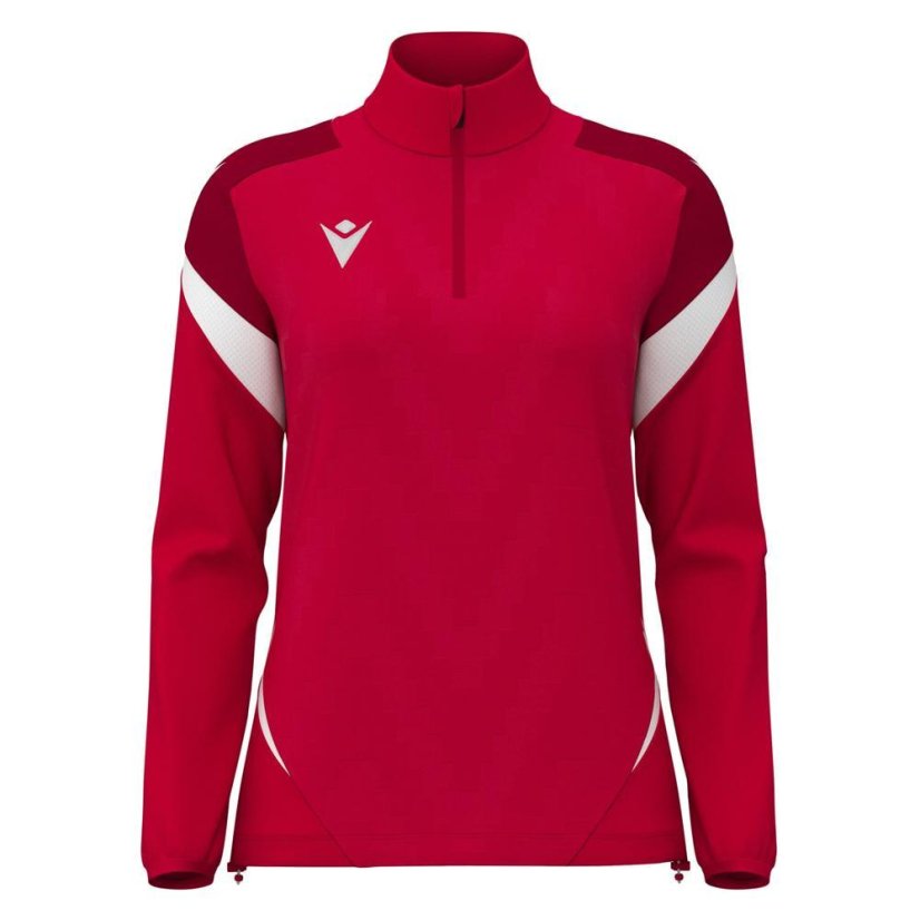 Sportovní top Macron Leona 1/4 Zip - Barva: Černá, Velikost: 3XL