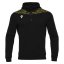 Sportovní mikina s kapucí Macron Ishtar 1/4 Zip - Barva: Černá/bílá, Velikost: 3XL