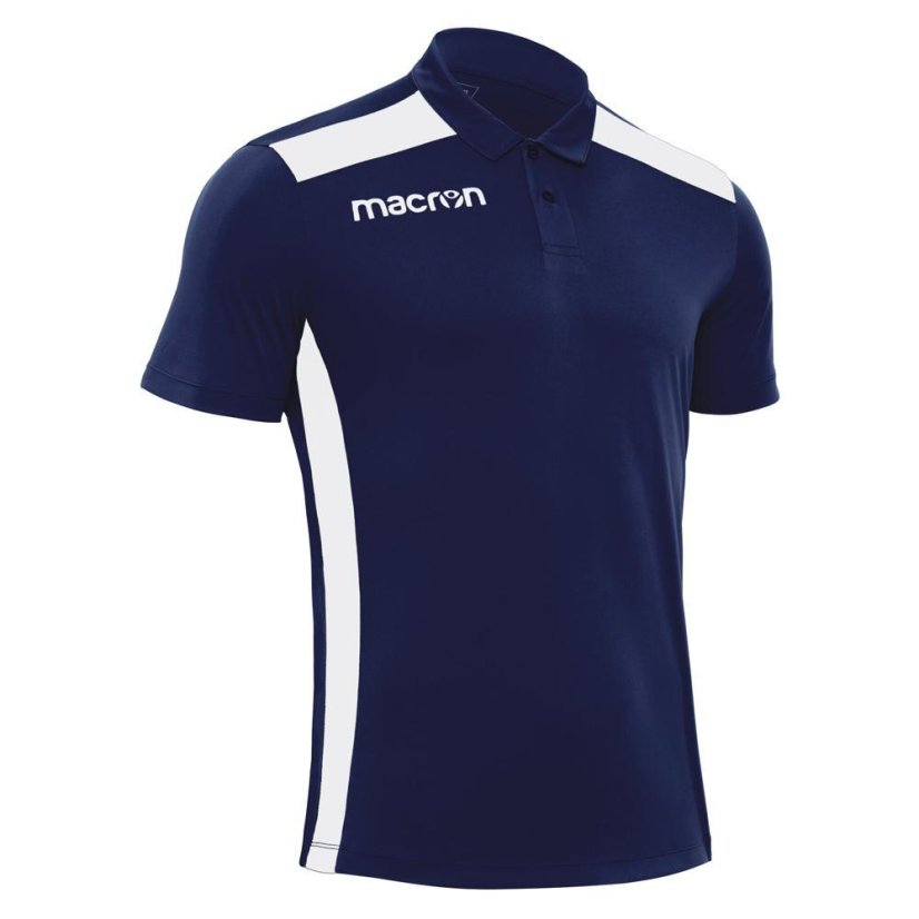 Polo tričko Macron Folk - Barva: Černá/červená, Velikost: 3XS