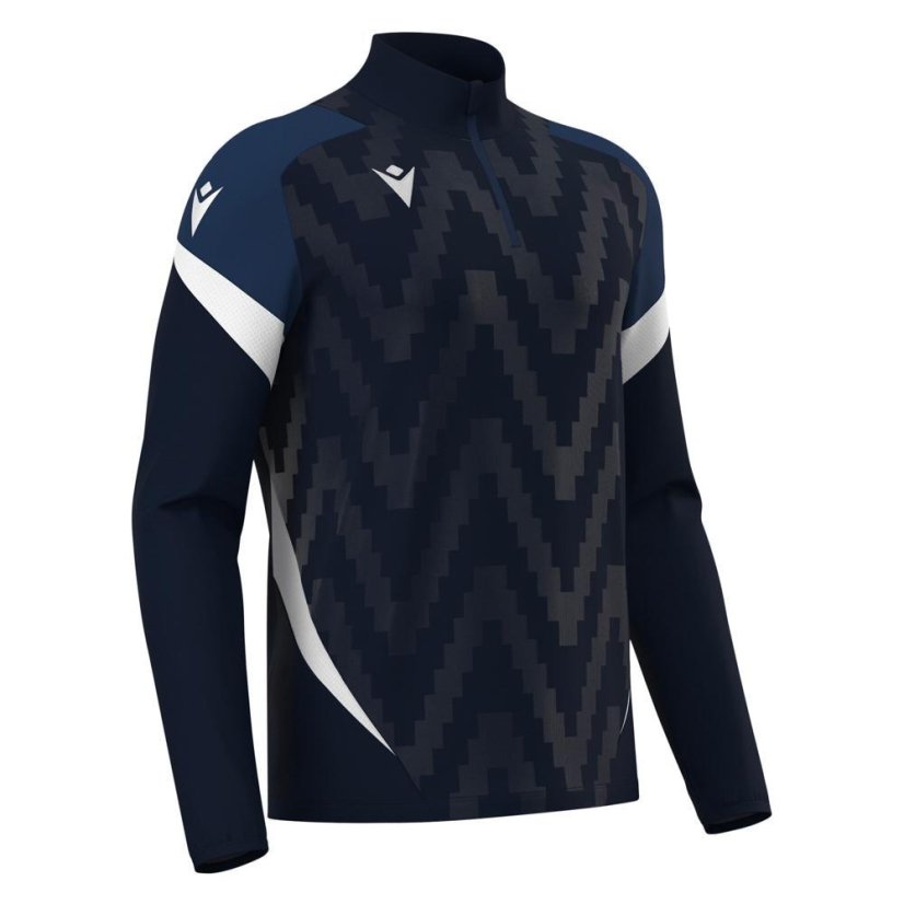 Sportovní top Macron Starfall 1/4 Zip - Farba: Čierna/biela, Veľkosť: 3XL
