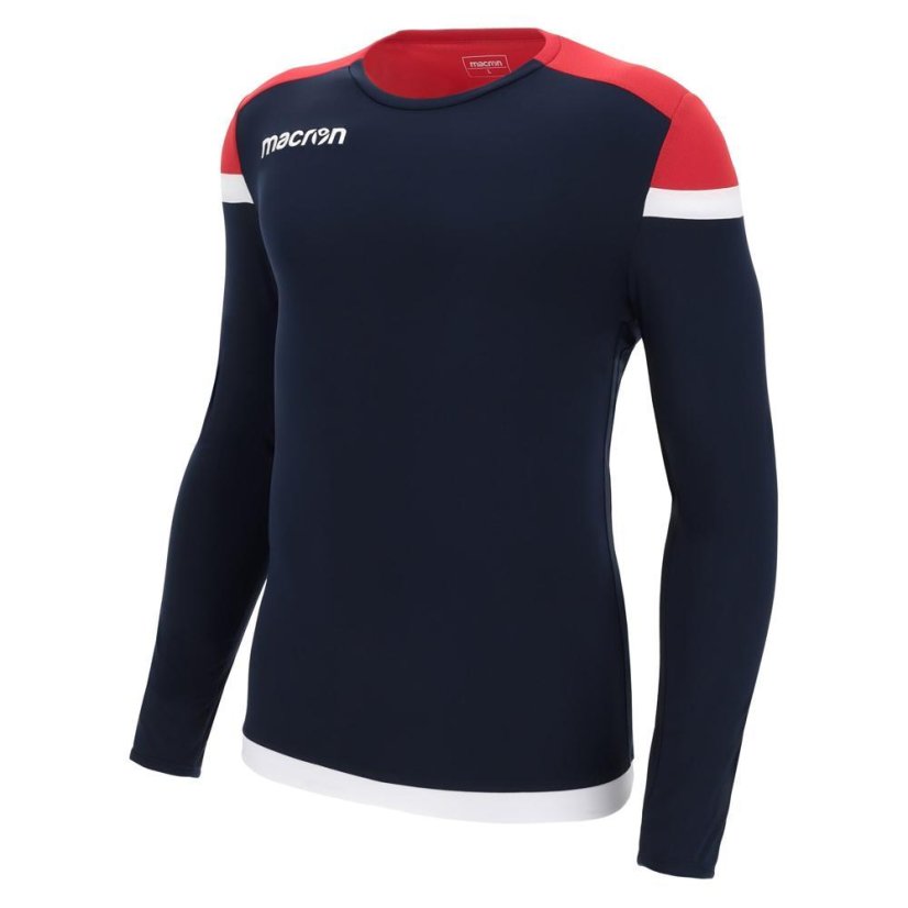 Dres Macron Titan LS - Farba: Biela/červená, Veľkosť: XS
