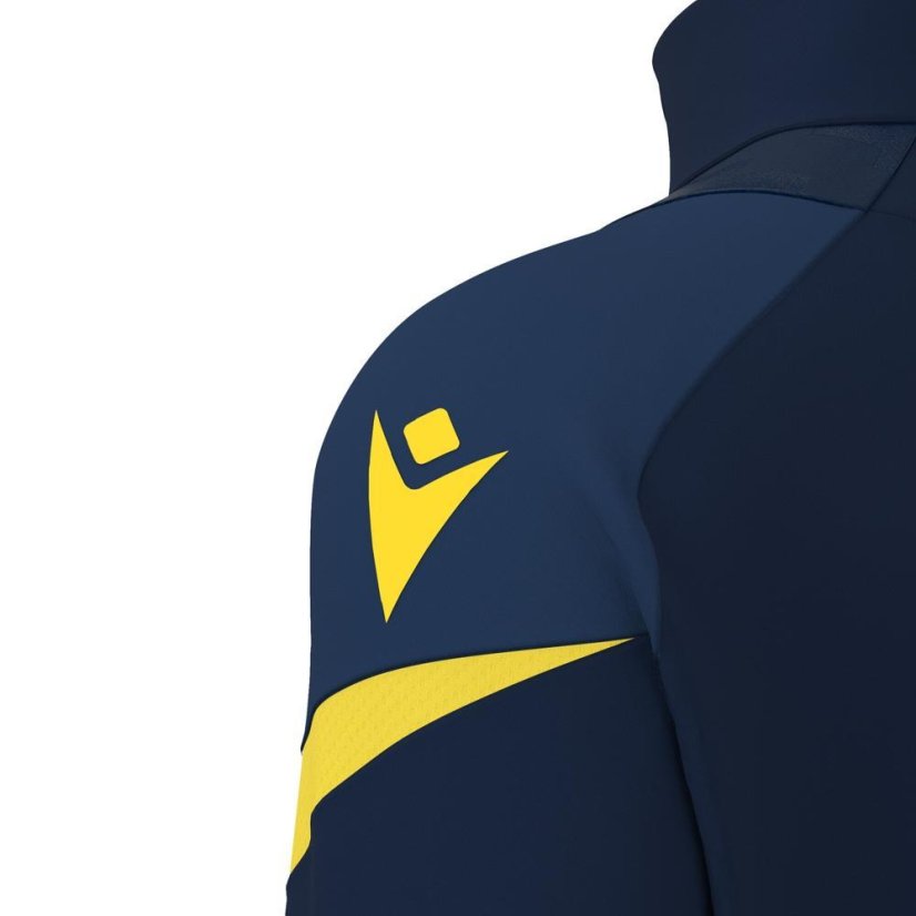 Sportovní top Macron Hollow 1/4 Zip - Barva: Černá/bílá, Velikost: L
