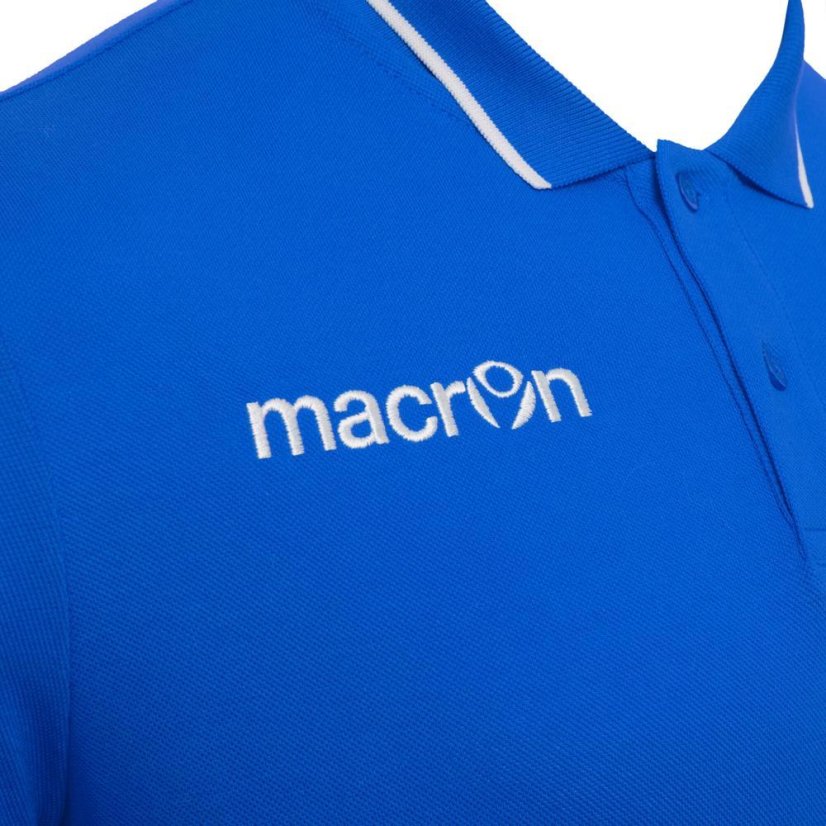 Tričko Macron Zouk Polo - Barva: Královská modrá, Velikost: 3XL