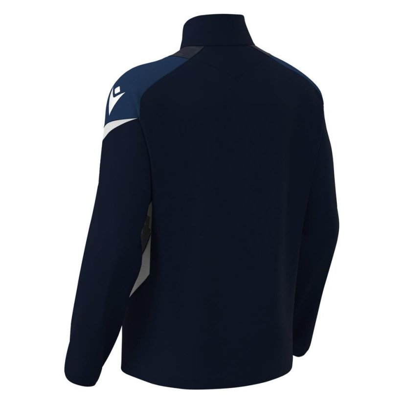 Sportovní top Macron Hollow 1/4 Zip - Barva: Černá/bílá, Velikost: L
