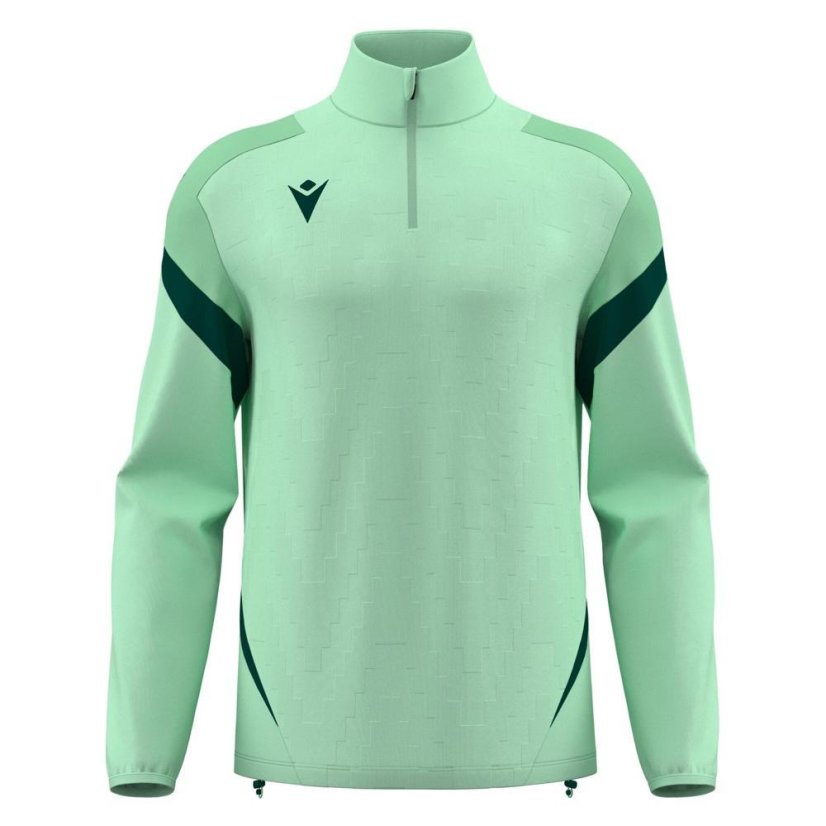 Sportovní top Macron Hollow 1/4 Zip - Barva: Černá/bílá, Velikost: L