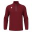 Triko Macron Havel 1/4 Zip - Barva: Červená, Velikost: 3XS