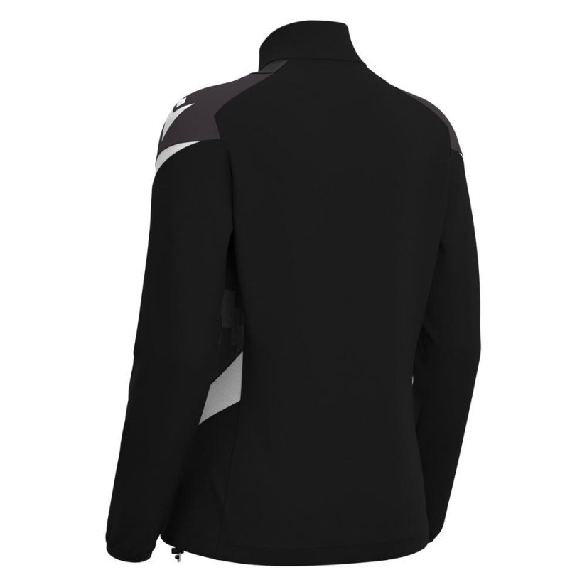 Sportovní top Macron Leona 1/4 Zip - Barva: Černá, Velikost: 3XL