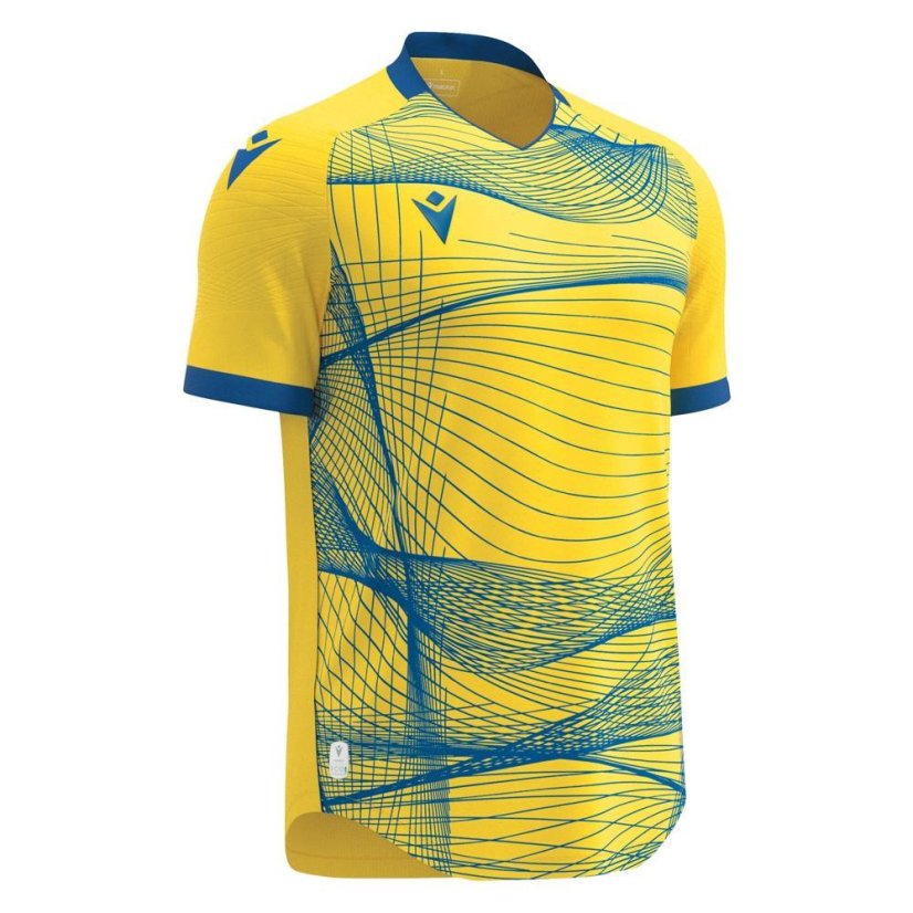 Dres Macron Wyvern Eco - Barva: Vínová/světle modrá, Velikost: M