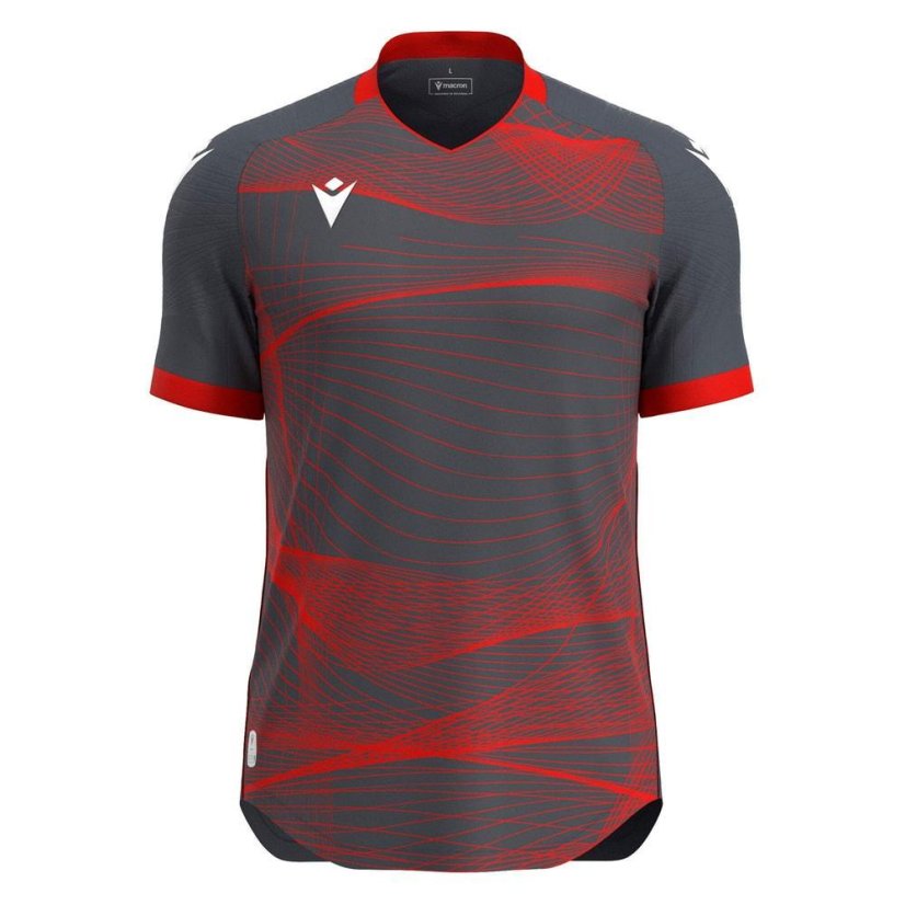 Dres Macron Wyvern Eco - Barva: Vínová/světle modrá, Velikost: M