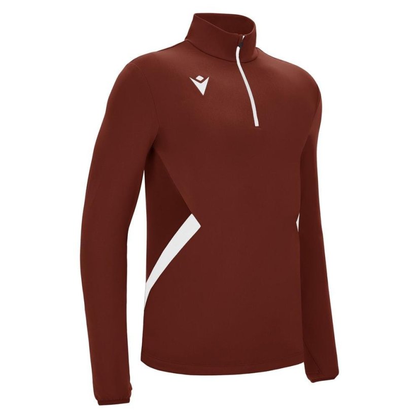 Mikina Macron Piave 1/4 ZIP - Barva: Světle modrá, Velikost: M