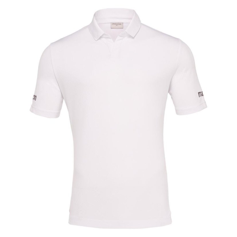 Tričko s límečkem Macron Grace SS - Barva: Bílá, Velikost: 3XL